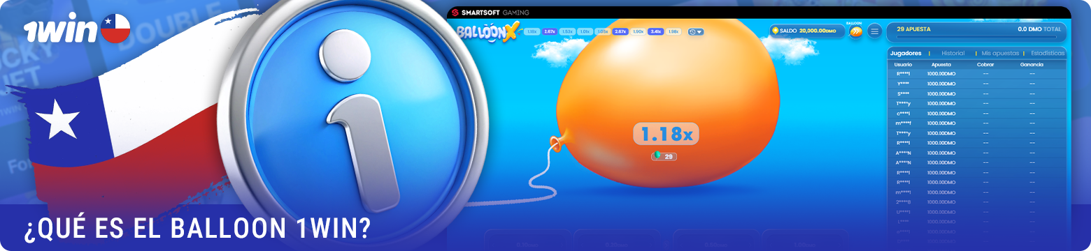 Descripción general y detalles del juego Balloon en 1win