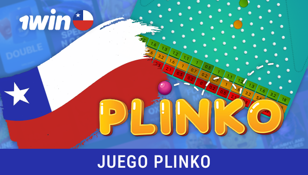 Juego Plinko de 1win con dinero real en Chile