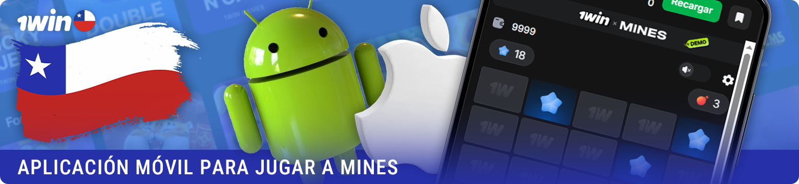 Uso e instalación de la app móvil de 1win Mines