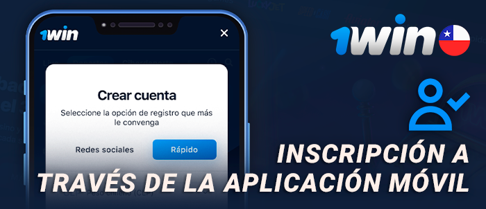 Inscripción en la aplicación móvil 1Win CL