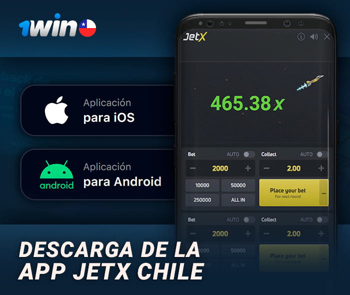 Descarga la aplicación 1Win para jugar a JetX