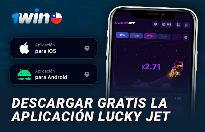Instala la aplicación 1Win para jugar a Lucky Jet