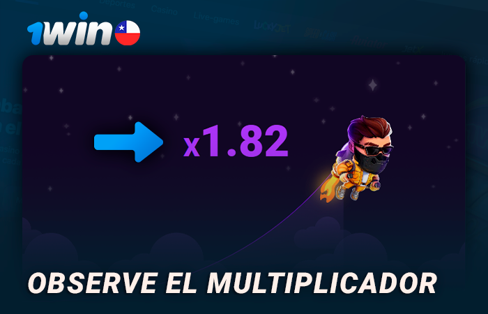 No pierdas de vista el multiplicador de Lucky Jet en 1Win
