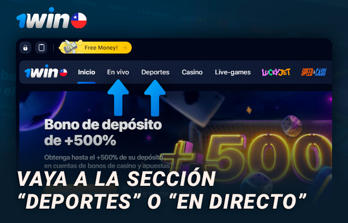 Ir a la sección de deportes en 1Win