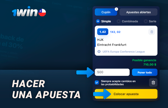 Apuesta por el partido en 1Win Chile