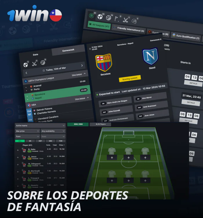 Acerca de los deportes fantasy en 1win Chile